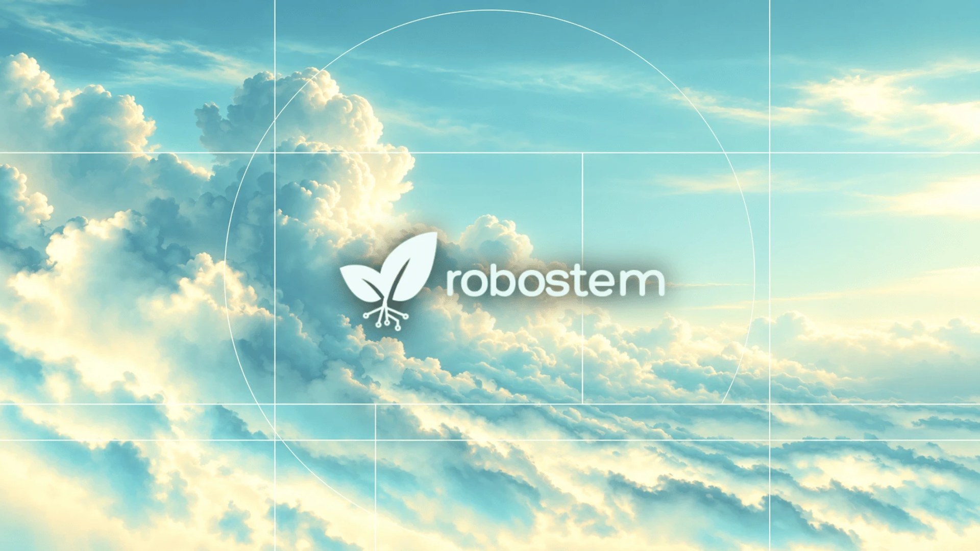 Sunlit clouds behind the RoboSTEM wordmark