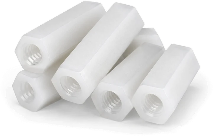 #8-32 nylon hex standoffs