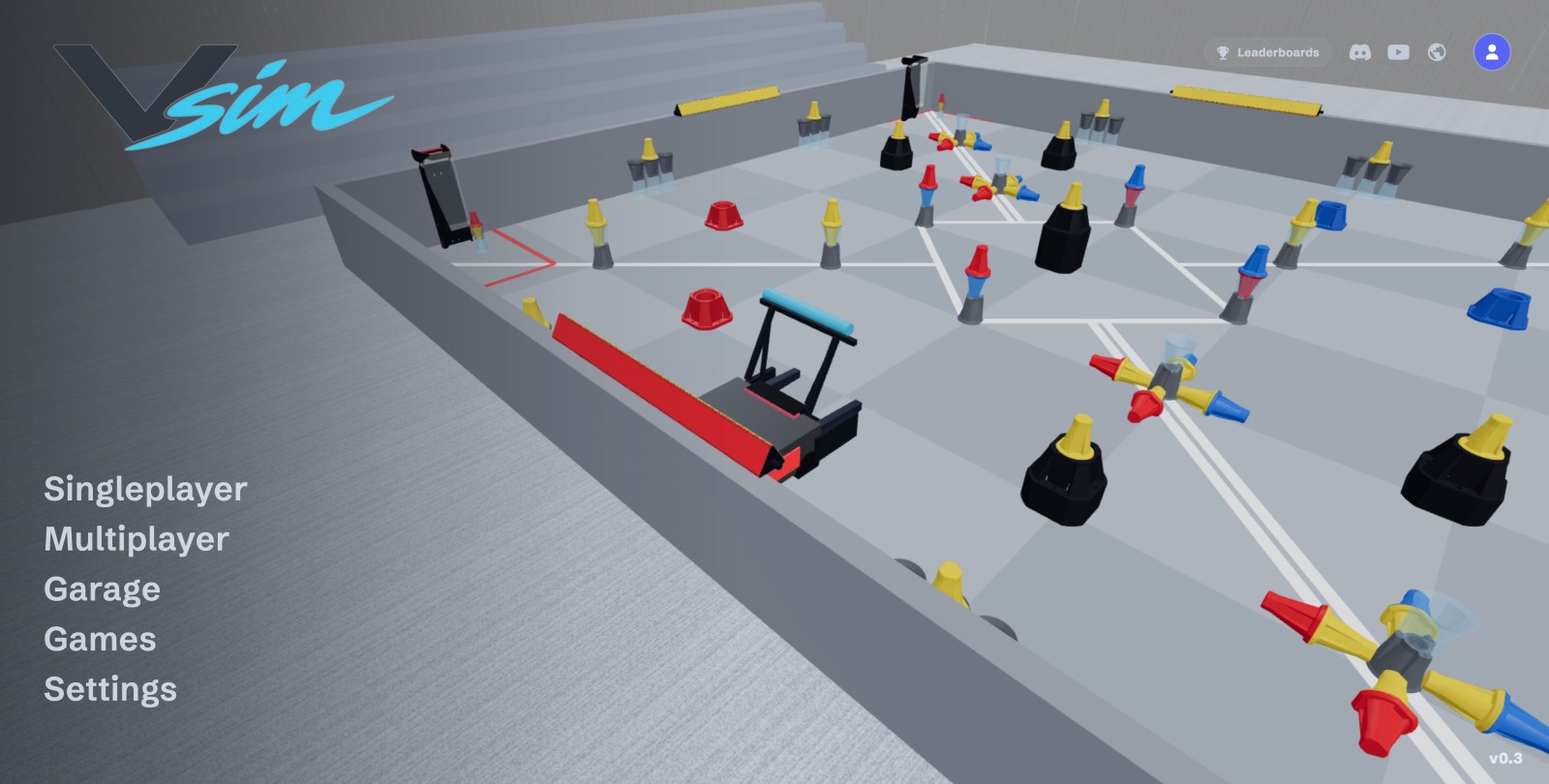 Vsimulator: a VEX IQ field rendered in the browser